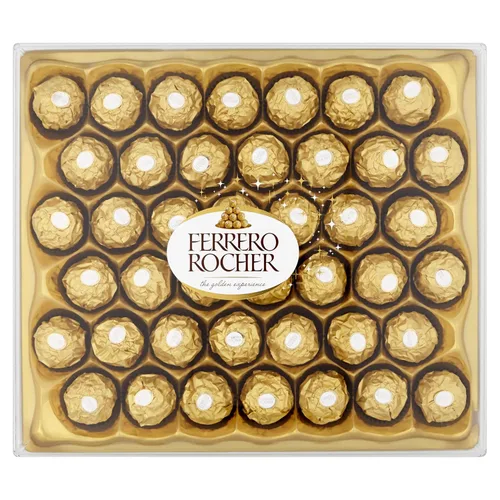 Vista 2 de Ferrero Rocher - Juego de regalo de chocolate, bombones de chocolate con avellana y leche, caja de 42 piezas