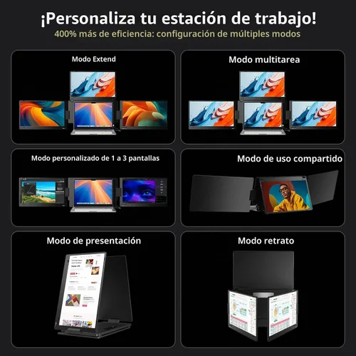 Vista 7 de KYY Necesidad del controlador del extensor de pantalla del ordenador Negro