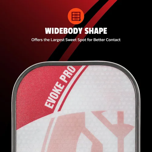 Vista 5 de Onix Evoke Pro Pickleball Paddle Rojo - Evoke Pro