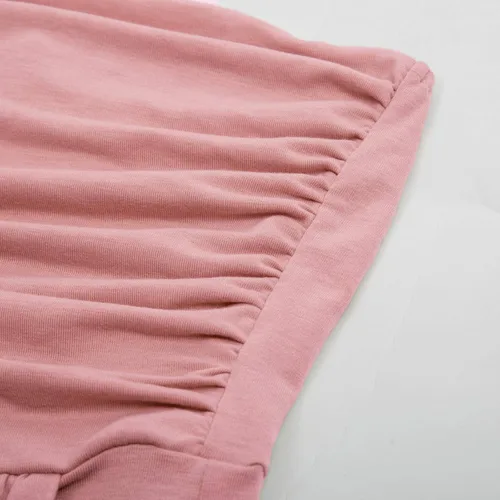 Vista 5 de GRACE KARIN - Vestido largo sin tirantes para mujer estilo informal holgado fruncido con bolsillos
