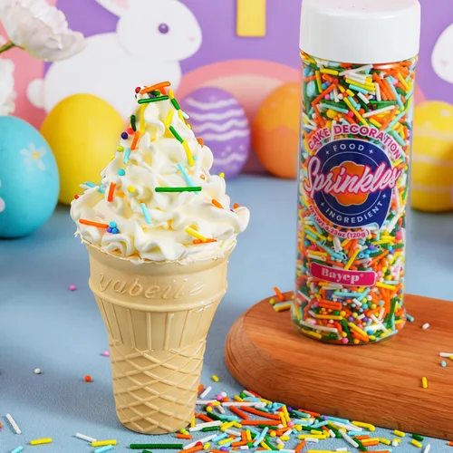 Vista 3 de Mezcla de gránulos de Pascua, 4.2 onzas comestibles de conejo, conejo, gránulos con pastel de primavera, chispas para hornear, suministros