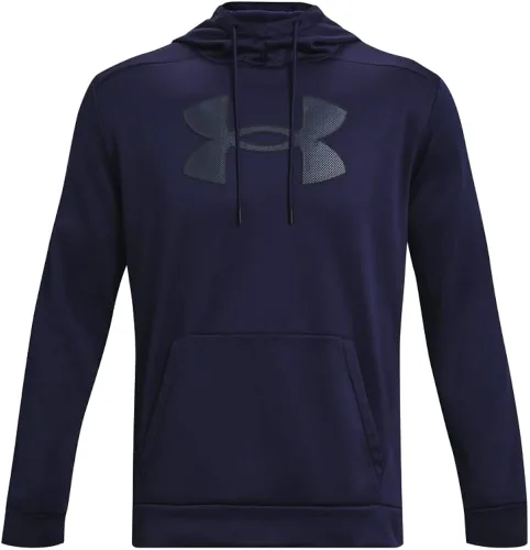 Vista 5 de Under Armour Sudadera con capucha de vellón ArmourFleece con logotipo grande para hombre