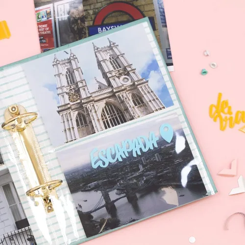 Vista 3 de Craftelier - Fundas de plástico con un solo bolsillo para álbumes de fotos personalizados Incluye 10 fundas de 6" x 8" (15,24 x 20,32 cm) en 4
