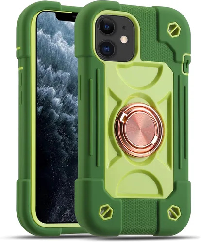 Vista 83 de MARKILL Funda compatible con iPhone Air de 6.5 pulgadas 2025 con soporte de anillo giratorio de 360 grados, protección contra caídas de grado