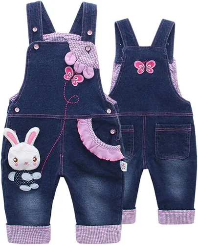 Vista 3 de CHUMHEY Conjunto de pantalones para bebé, conjunto de ropa para niña, camisa de dibujos animados lindos