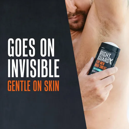 Vista 4 de Right Guard Xtreme Defense Invisible Solid, desodorante antitranspirante, aroma Arctic Refresh - Desodorante 5 en 1 para hombres, control de olores