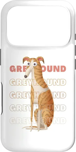 Vista 30 de Greyhound Big Eyes Funny Cartoon Sighthound Lover Design Case for iPhone 17