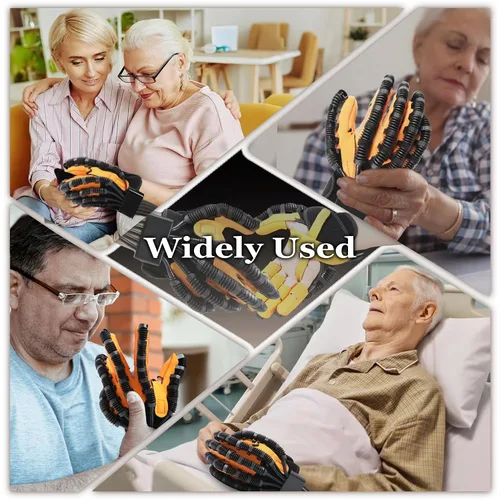 Vista 7 de Guantes de robot de rehabilitación de 8ª generación, dispositivo de recuperación de mano de golpe, guante para accidente cerebrovascular