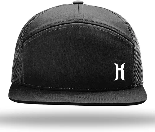 Vista 2 de Sombrero de camionero de siete paneles Snapback personalizado