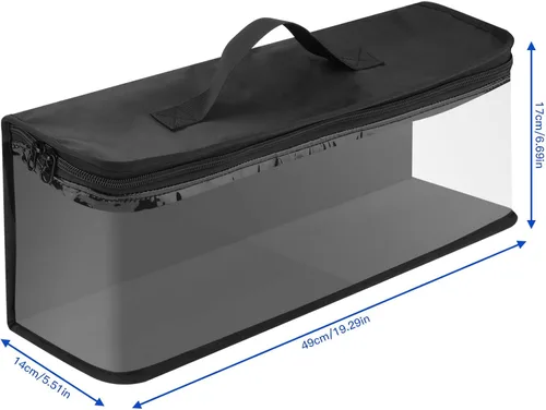 Vista 2 de Video Games Storage Bag Compatible with PS5 PS4 PS3 Xbox One Games, Portable Carrying Case Holds Around 30-35 Game Discs, TPU Clear Games Holder