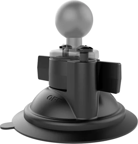 Vista 2 de RAM Mounts Base de ventosa Twist-Lock RAP-224-1U compatible con componentes de bola RAM B Tamaño 1