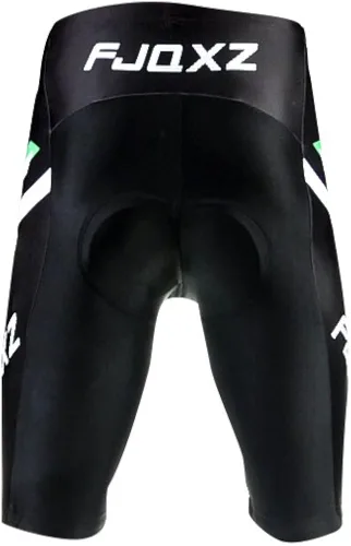 Vista 5 de fjqxz Culotte corto de ciclismo para hombre con acolchado 3D Conjunto F011D Negro