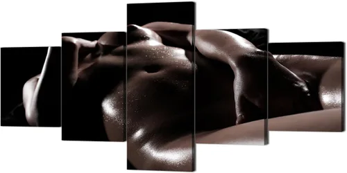 Vista 26 de Lienzo extra grande sexy chica desnuda durmiendo en la cama, arte de pared con marco de madera sexy para mujeres desnudas, obras de arte, arte