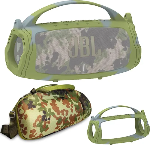 Vista 12 de JCHPINE Funda de silicona y funda rígida de viaje para JBL Charge 4 / Charge 5 Accesorios de altavoz Bluetooth portátil