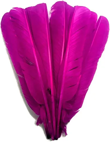 Vista 12 de 1/4 lb - Aqua Blue Pavo Marabou Corto Plumas Sueltas Mullidas Al Por Mayor A Granel