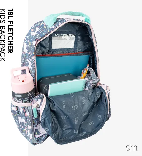 Vista 4 de Simple Modern Mochila grande Nickelodeon Viacom para niños y niñas escolares Mochila primaria para adolescentes Colección Fletcher Niños - 16