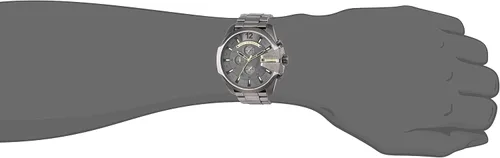 Vista 5 de Diesel Mega Chief - Reloj de cuarzo con cronógrafo de acero inoxidable para hombre