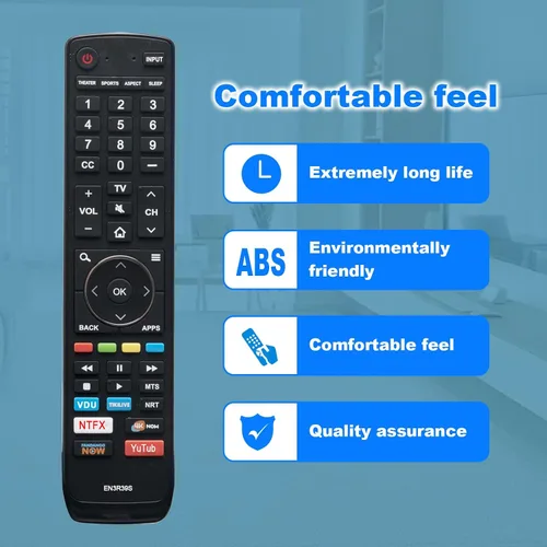 Vista 9 de EN3R39S Reemplazo remoto para Sharp 4K Smart TV LC-50Q7030U LC-55Q7030U LC-43Q7000U LC-43Q7020U LC-43Q7050U LC-43Q7060U LC-43Q7070U LC-43Q70000U
