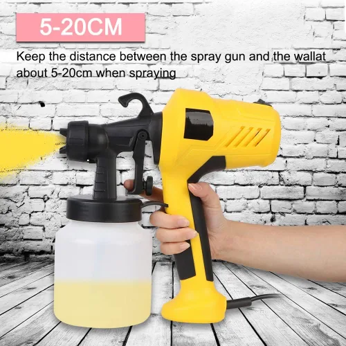 Vista 3 de Pistola pulverizadora de chocolate, máquina manual de chorro de arena de 500 W para postre – DIY hornear pastel aerógrafo pistola colorante