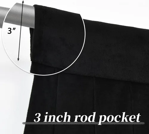 Vista 4 de Cenefa de terciopelo negro para sala de estar, cenefas de cascada de lujo para ventanas, cenefa de cuentas con borlas para cocina, cenefa