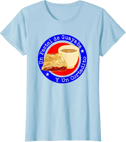 Vista 14 de Divertido desayuno cubano café guayaba guayaba café camiseta Negro