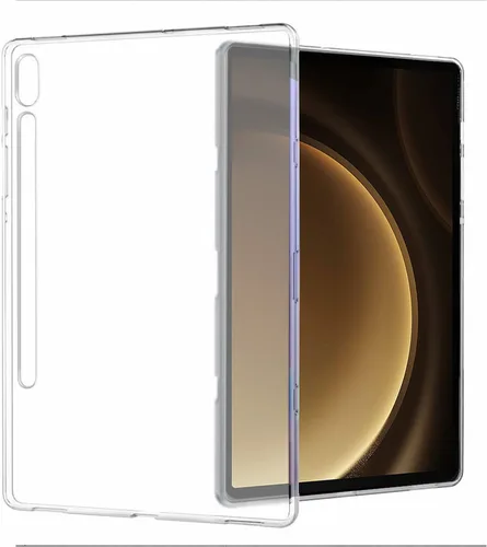 Vista 6 de Funda compatible con Galaxy Tab S9 Ultra/Tab S10 Ultra SM-X910, ultra delgada, suave, transparente mate TPU transparente funda trasera compatible
