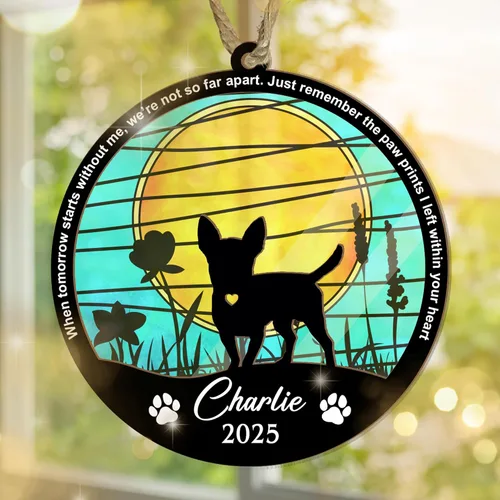 Vista 17 de Atrapasoles conmemorativo para gatos, regalo de condolencia de mascotas, regalo de condolencia de gatos, recuerdos de recuerdo de mascotas, regalos