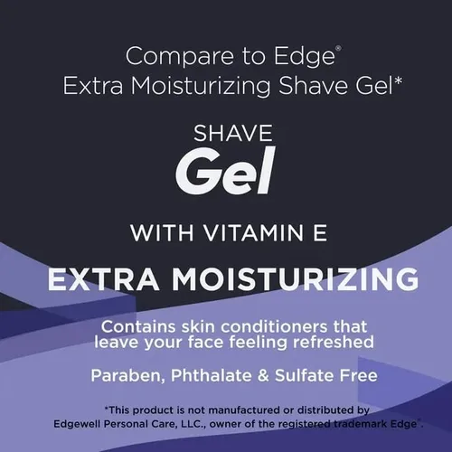 Vista 3 de Generic Paquete de 2 Gel de Afeitar con Vitamina E, Extra Hidratante, 7 oz, Blanco