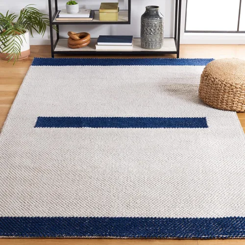Vista 26 de SAFAVIEH Natura Collection - Alfombra de pasillo, 2 pies 3 pulgadas x 8 pies, negro y marfil, tejido plano hecho a mano de lana moderna a rayas