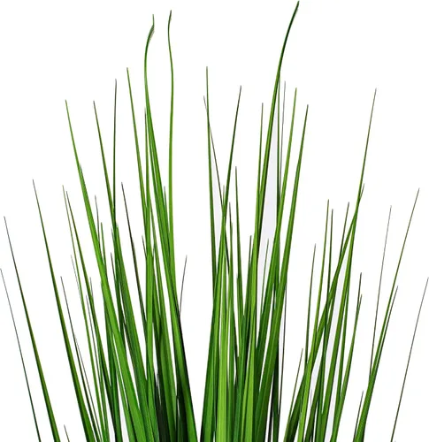 Vista 3 de Vickerman Hierba verde artificial extra completa de 36 pulgadas para uso diario con maceta de plástico negro, decoración de plantas de césped