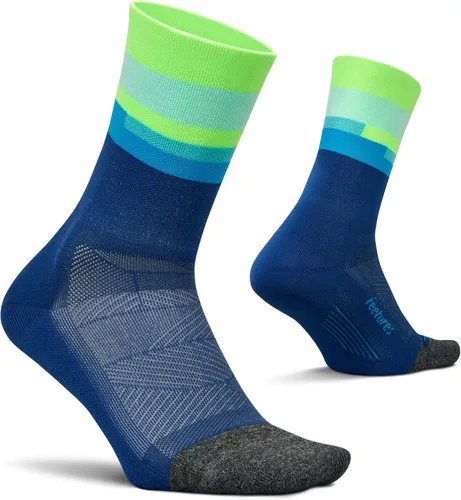 Vista 33 de Feetures Elite Light Cushion Mini Crew Sock - Calcetines deportivos con compresión dirigida