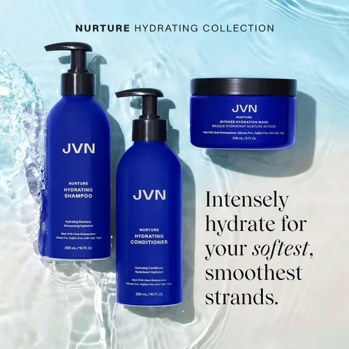 Vista 5 de JVN Nurture - Acondicionador hidratante, 10 onzas líquidas, desenreda y suaviza el cabello, acondicionador hidratante y nutritivo profundamente
