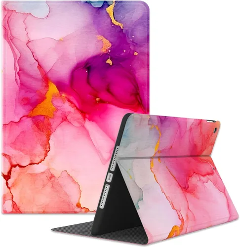 Vista 9 de Funda para iPad de 6ª/5ª generación 2018/2017, para iPad Air 2 2014/Air 1 2013 de 9.7 pulgadas, soporte de visión multiángulo de 9.7 pulgadas, funda