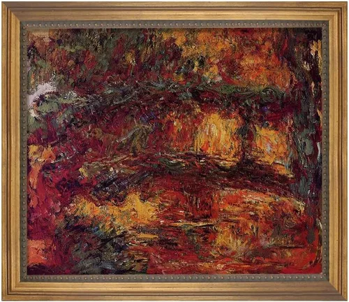 Vista 13 de Famous Paintings Villas at Bordighera por Claude Monet impresiones en lienzo con marco de madera, carteles e impresiones naturales para baño, sala