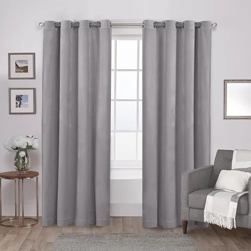 Vista 8 de Cortinas exclusivas para el hogar, de terciopelo, pesadas, para ventanas, paneles pares
