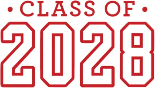 Vista 23 de Calcomanía para planchar de clase 2028, parche de camiseta de clase superior, transferencia de calor, calcomanía gráfica de camiseta HTV para negro