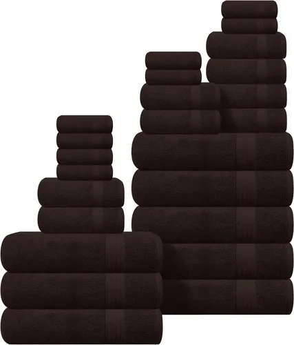 Vista 134 de GLAMBURG Juego de 2 Sábanas de Baño Extra Grandes de Algodón Premium de 700 GSM - 100% Algodón Peinado - 2 Sábanas de Baño 35x70 pulgadas - Calidad