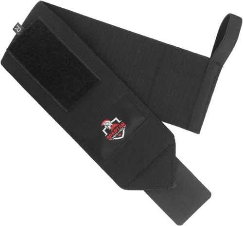 Vista 8 de Spartan Muñequeras para levantamiento de pesas de 18 pulgadas, soporte de muñeca resistente con bucle para el pulgar, envolturas de elevación