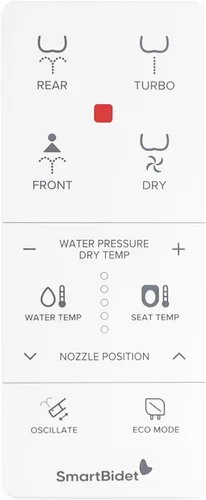 Vista 2 de SmartBidet Reemplazo de control remoto para el asiento de inodoro electrónico de bidé SB-1000