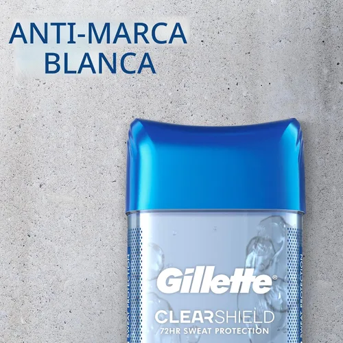 Vista 5 de Gillette Advanced Clear Gel Antitranspirante Cool Wave Paquete de 5 unidades de 3.8 onzas de peso neto de 19 onzas
