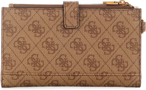 Vista 3 de GUESS Nell - Cartera organizadora de doble cremallera, logotipo de lattepalisandro, Logotipo de lattepalisandro