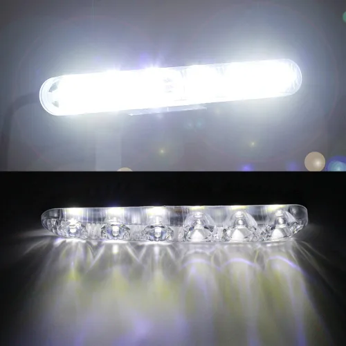 Vista 6 de Juego de 2 piezas de luces LED de alta potencia para conducción diurna, faros antiniebla LED para coche, ajuste universal