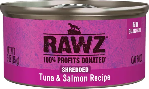 Vista 6 de Rawz Natural Premium - Alimento húmedo enlatado triturado para gatos, sin granos, hecho con ingredientes de carne reales, sin BPA ni encías, latas