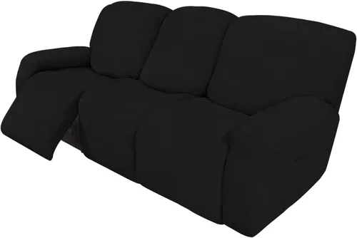 Vista 102 de Easy-Going Funda Elástica para Sofá Reclinable Cobertor de Sofá 4 Piezas Protector de Muebles Sofá Suave con Fondo Elástico Poliéster Spandex Tela