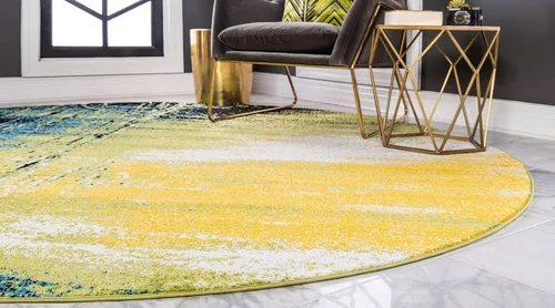 Vista 4 de Unique Loom colección Lyon - Alfombra abstracta y moderna