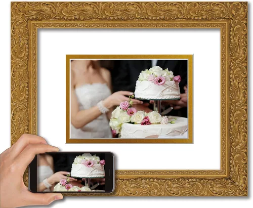 Vista 12 de ArtDirect Marco de madera ornamentado negro enmarcado personalizado de 12 x 12 pulgadas y tu foto o arte. Sube cualquier imagen y la imprimiremos