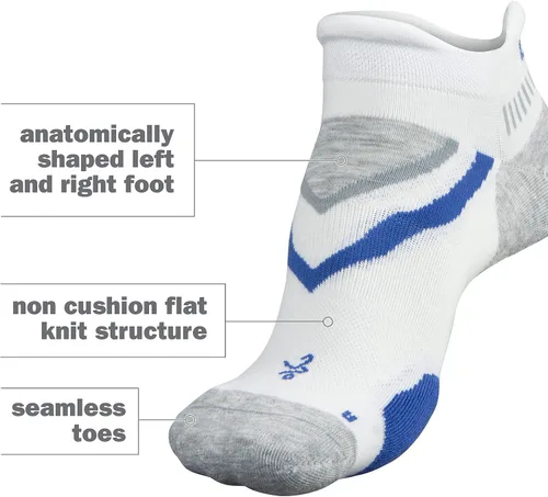 Vista 4 de Balega Ultraglide Cushioning Performance No Show Athletic Running Socks for Men and Women (1 Pair)