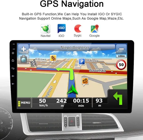 Vista 8 de 8Core 4GB+64GB Android 15 para Suzuki Grand Vitara Radio 2005-2019 Car Stereo Carplay Android Auto con pantalla táctil IPS de 9 pulgadas Navegación