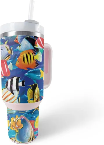 Vista 14 de MightySkins Skin - Vaso de vinilo compatible con Stanley The Quencher H2.0 FlowState de 40 onzas, Swirly, protectora, duradera y única, fácil