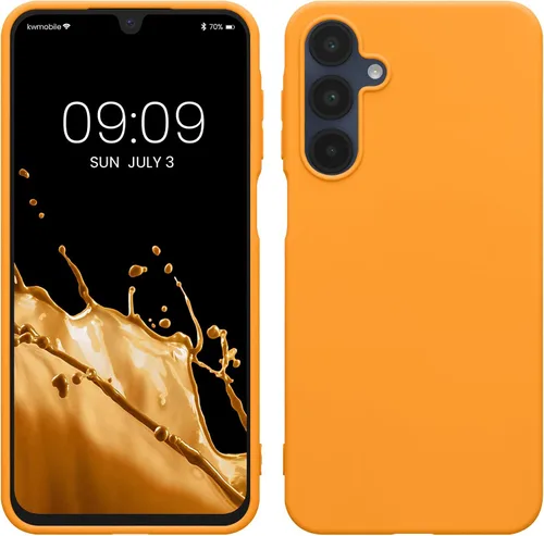 Vista 113 de kwmobile Funda compatible con Samsung Galaxy A12 - Funda protectora de silicona TPU suave y delgada - Azul Báltico